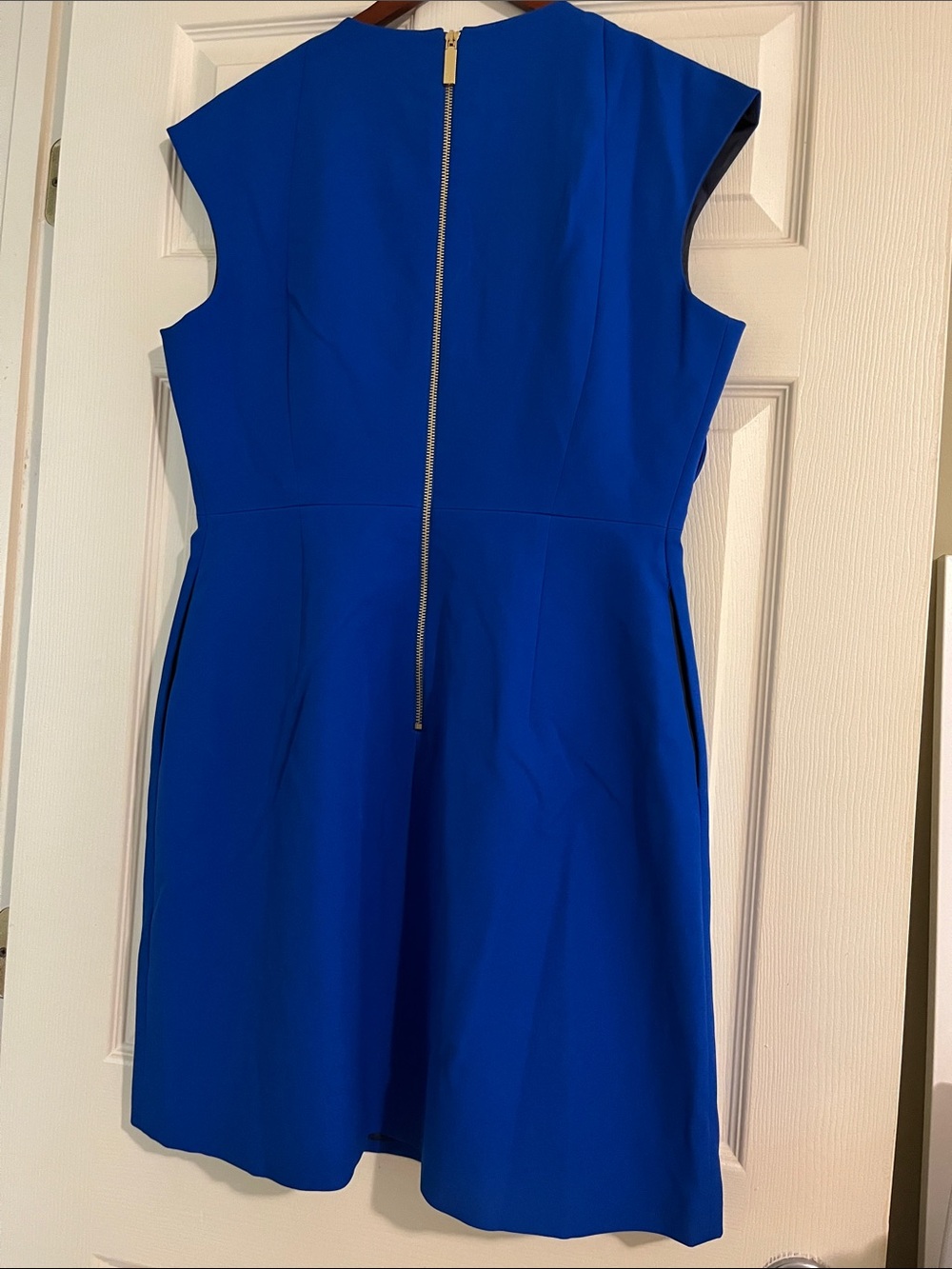 Ted Baker Cobalt Blue Floral Knot Sheath Dress - Picture 3 of 6